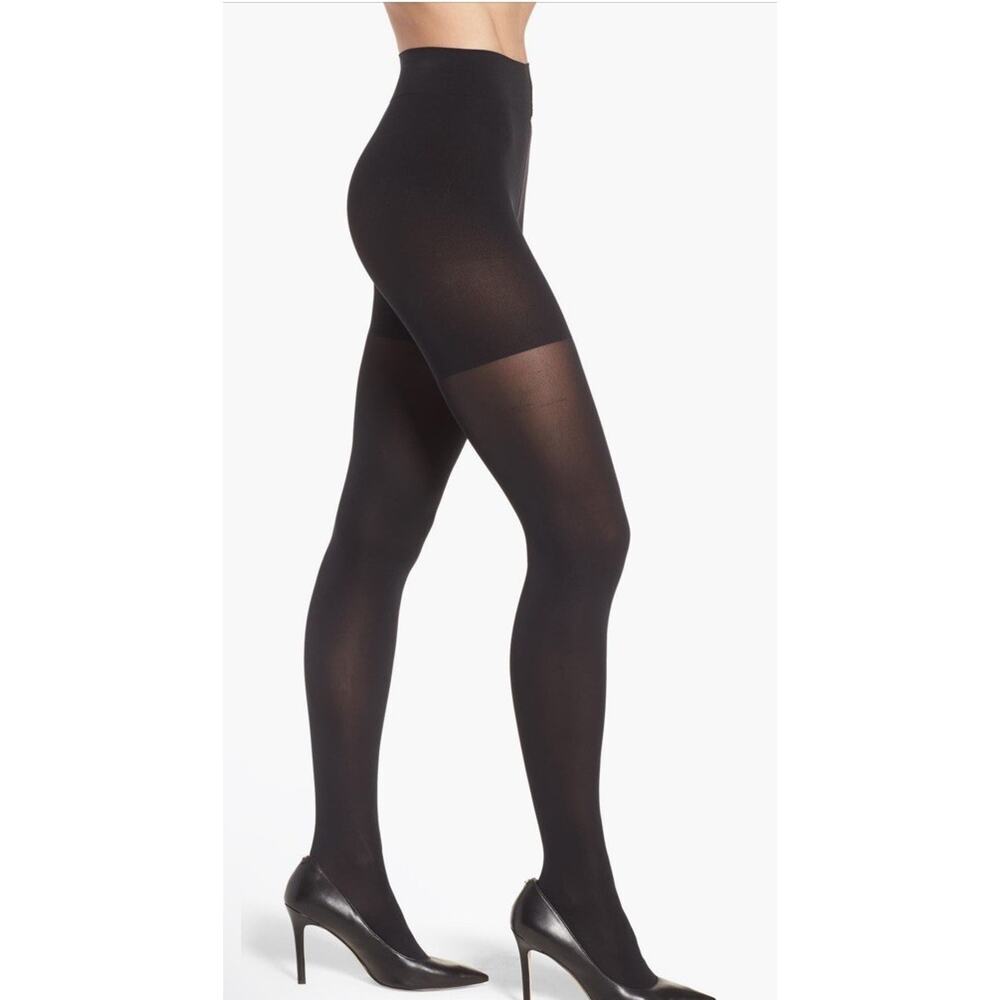 Wolford Tummy 66 Control Top Shaping Tights Black XL NIB NEW $90